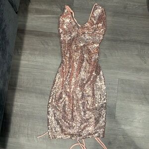 Sparkly Pink Dress. Size Small. Only worn one time!!!